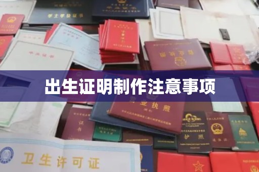 固始出生证明制作注意事项