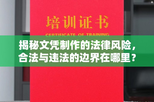 固始揭秘文凭制作的法律风险，合法与违法的边界在哪里？