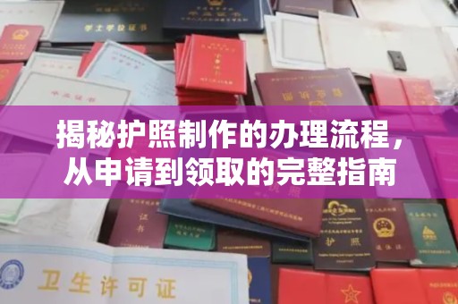 固始揭秘护照制作的办理流程，从申请到领取的完整指南