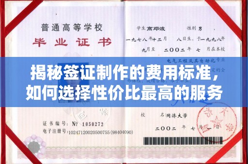 固始揭秘签证制作的费用标准，如何选择性价比最高的服务？