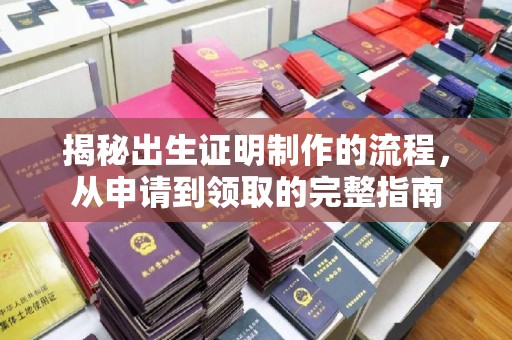 固始揭秘出生证明制作的流程，从申请到领取的完整指南