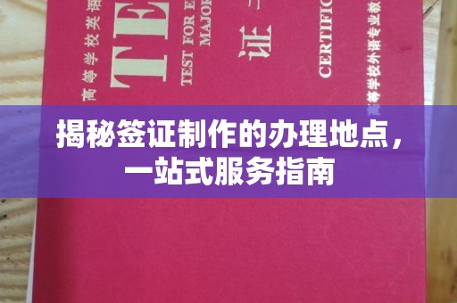 固始揭秘签证制作的办理地点，一站式服务指南